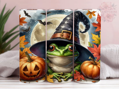 Witchy Frog 20oz Tumbler Wrap PNG, Halloween Tumber Png, Straight & Tapered Tumbler Wrap, Instant Digital Download Sublimation Li Zamperini 