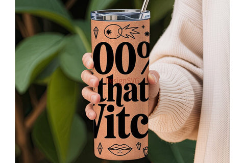 Witchy Halloween 20oz Tumbler Wrap Sublimation DesignSVG 