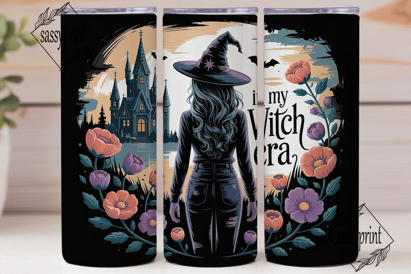Witchy Halloween 20oz Tumbler Wrap Sublimation sassyprint 