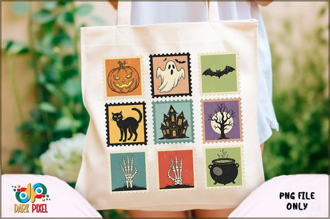 Witchy Halloween Tote Bag PNG Bundle Sublimation Shetara Begum 