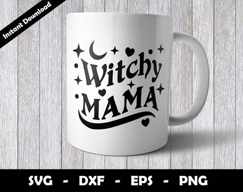 Witchy Mama SVG Cut File, Halloween Mom SVG Design SVG Arthur Arellano 