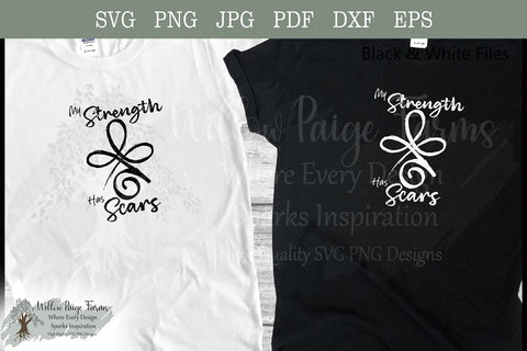 Witchy Protection Sigil SVG PNG | Gothic Strength Symbol My Strength Has Scars SVG Willow Paige Farms 