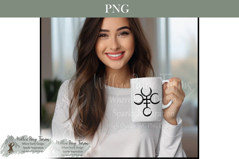 Witchy Symbols PNG Bundle 14 Mystic Designs Hand-drawn Wiccan Design | Crescent Moon Celtic | Lilith Symbol | Pentagram | Triquetra | Moon Sublimation Willow Paige Farms 