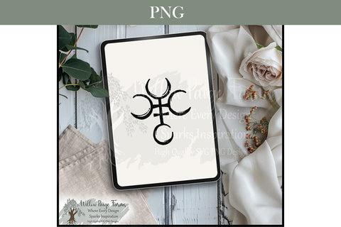 Witchy Symbols PNG Bundle 14 Mystic Designs Hand-drawn Wiccan Design | Crescent Moon Celtic | Lilith Symbol | Pentagram | Triquetra | Moon Sublimation Willow Paige Farms 