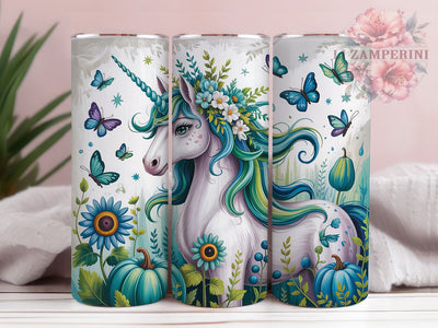 Witchy Unicorn Cute Fall Tumbler Wrap, Cute Spooky Tumbler Png, 20oz Skinny Tumbler, Witchy Unicorn Png, Fall Unicorn Tumbler, Sublimation Design Download, Autumn Unicorn Tumbler Sublimation Li Zamperini 