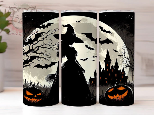 Witchy Vibes 20oz Tumbler Png, Straight & Tapered Tumbler Png, Halloween Witch Tumbler Png, Digital Download PNG Sublimation Lara' s Designs 