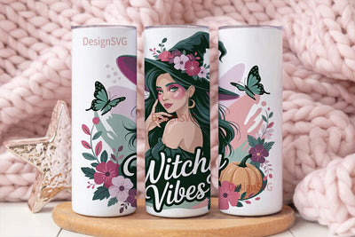 Witchy Vibes 20oz Tumbler Wrap Sublimation DesignSVG 