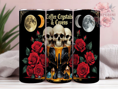 Witchy Vibes Coffee 20oz Magical Tumbler, Witchy Vibes, Coffee Tumbler, Crystals and Covens, Sublimation Wrap, 20oz Tumbler, Magical Gift, Witchcraft Drinkware Sublimation Li Zamperini 