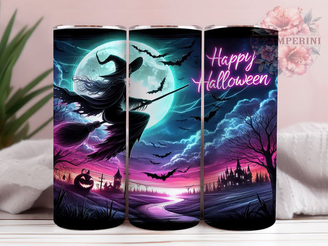 Witchy Vibes Halloween 20oz Tumbler Wrap PNG, Happy Halloween Tumbler PNG Sublimation Design, Straight & Tapered Tumbler Wrap, Instant Digital Download Sublimation Li Zamperini 