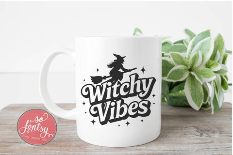 Witchy Vibes SVG Cut File for Cricut & Silhouette | Fall Autumn SVG So Fontsy VIP Design Shop 