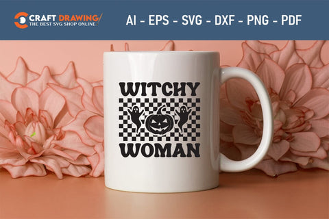 Witchy Woman svg, Halloween Svg , Halloween Clipart, Ghost Svg, Halloween Shirt Svg, Hippie Svg, Retro Svg, Svg Bundle, Sublimation Designs SVG Debashish Barman 