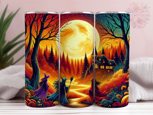 Witchy Women 20oz Tumbler Wrap PNG, Halloween Witch Tumbler Png, Straight & Tapered Tumbler Wrap, Instant Digital Download Sublimation Li Zamperini 