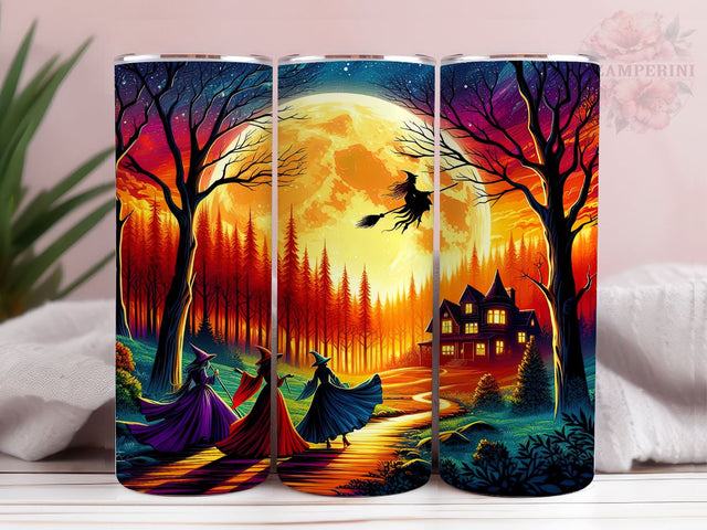 Witchy Women 20oz Tumbler Wrap PNG, Halloween Witch Tumbler Png, Straight & Tapered Tumbler Wrap, Instant Digital Download Sublimation Li Zamperini 