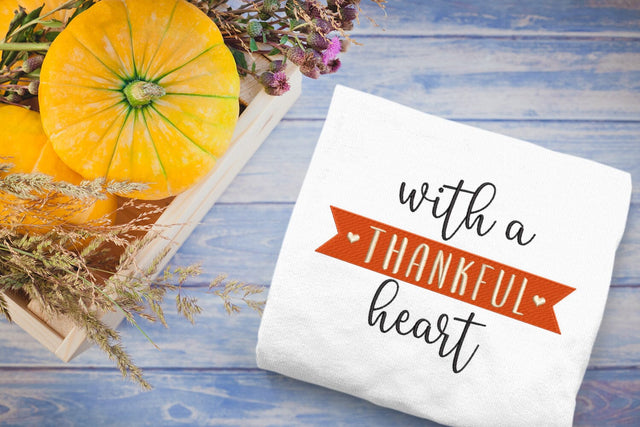 With a Thankful Heart Embroidery Embroidery/Applique DESIGNS Designed by Geeks 