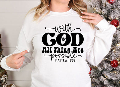 With god all thing are possible SVG SVG CraftingStudio 
