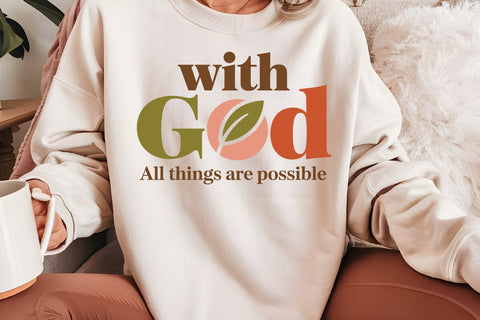 With God All Things Are Possible SVG Angelina750 