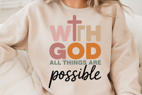 With God All Things Are Possible SVG Angelina750 