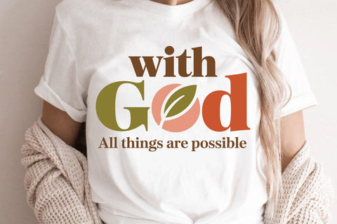 With God All Things Are Possible SVG Angelina750 