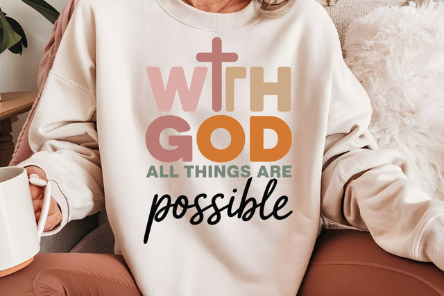 With God All Things Are Possible SVG Angelina750 