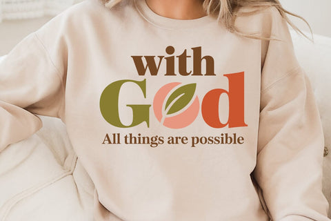 With God All Things Are Possible SVG Angelina750 