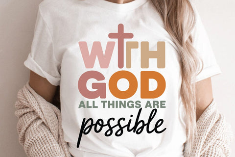 With God All Things Are Possible SVG Angelina750 