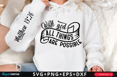 With God All Things Are Possible SVG Design SVG Regulrcrative 