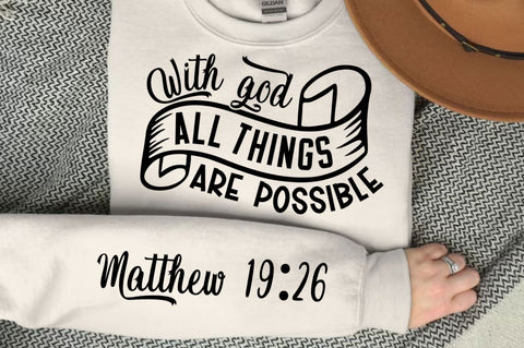 With God All Things Are Possible SVG Design SVG Regulrcrative 