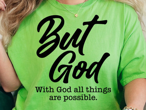 With God All Things are Possible Svg, Matthew 19:26, Bible Scripture Svg, Inspirational Svg, Religious Svg SVG DesignDestine 