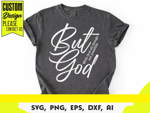 With God All Things are Possible Svg, Matthew 19:26, Bible Scripture Svg, Inspirational Svg, Religious Svg SVG DesignDestine 