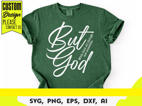 With God All Things are Possible Svg, Matthew 19:26, Bible Scripture Svg, Inspirational Svg, Religious Svg SVG DesignDestine 