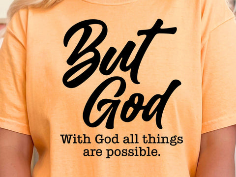 With God All Things are Possible Svg, Matthew 19:26, Bible Scripture Svg, Inspirational Svg, Religious Svg SVG DesignDestine 