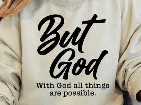 With God All Things are Possible Svg, Matthew 19:26, Bible Scripture Svg, Inspirational Svg, Religious Svg SVG DesignDestine 