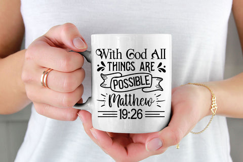 With god all things are Svg Design SVG Regulrcrative 