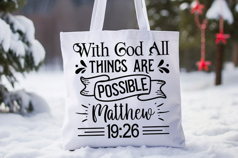 With god all things are Svg Design SVG Regulrcrative 