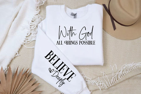 With God All Things Possible Sleeve SVG Design SVG Designangry 