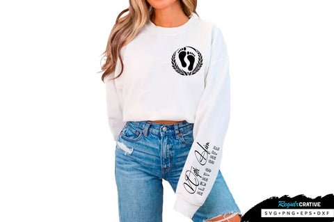 With Him always safe Sleeve SVG Design, Inspirational sleeve SVG, Motivational Sleeve SVG Design, Positive Sleeve SVG SVG Regulrcrative 