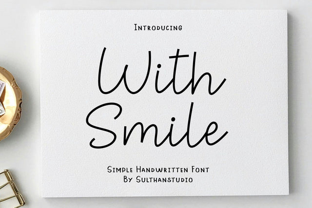 With smile Font Sulthan studio 