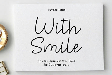 With smile Font Sulthan studio 
