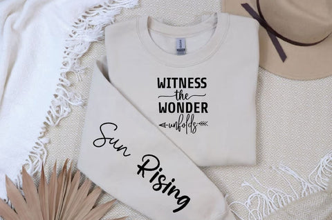 Witness the wonder unfolds Sleeve SVG Design, Christian Sleeve SVG, Faith SVG Design, Jesus Sleeve SVG SVG Regulrcrative 