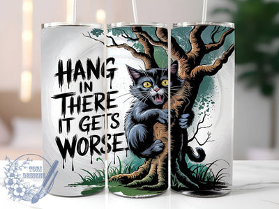 Witty Sarcastic Funny Cat Tumbler Wrap, Sarcastic Cat PNG, Cat Lover Gift, 20oz Cat Wrap, Humor Pet Design, Sarcastic Animal Art, Witty Cat Sublimation Sublimation ToriDesigns 