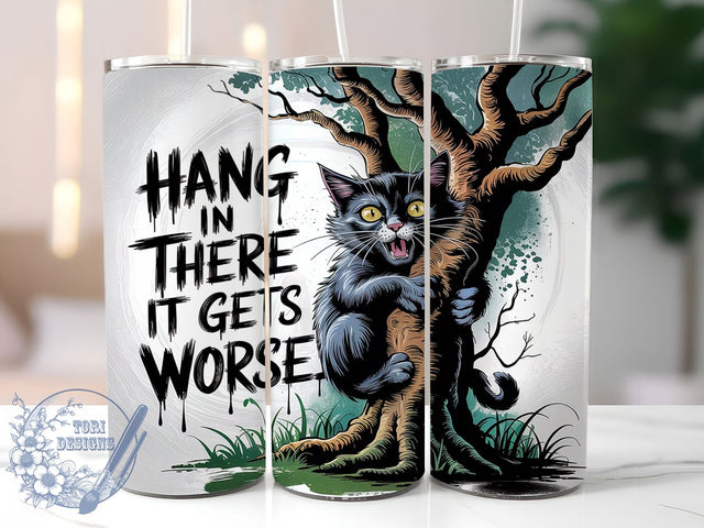 Witty Sarcastic Funny Cat Tumbler Wrap, Sarcastic Cat PNG, Cat Lover Gift, 20oz Cat Wrap, Humor Pet Design, Sarcastic Animal Art, Witty Cat Sublimation Sublimation ToriDesigns 