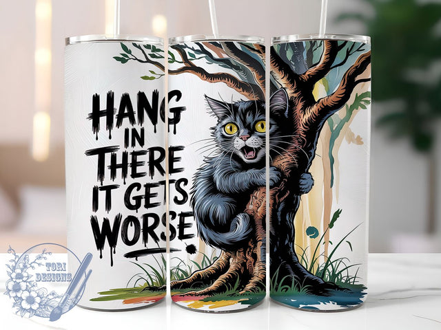 Witty Sarcastic Funny Cat Tumbler Wrap, Sarcastic Cat PNG, Cat Lover Gift, 20oz Cat Wrap, Humor Pet Design, Sarcastic Animal Art, Witty Cat Sublimation Sublimation ToriDesigns 