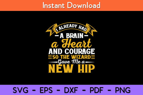 Wizard Gave Me A New Hip - Hip Replacement Surgery Recovery Svg Design SVG artprintfile 