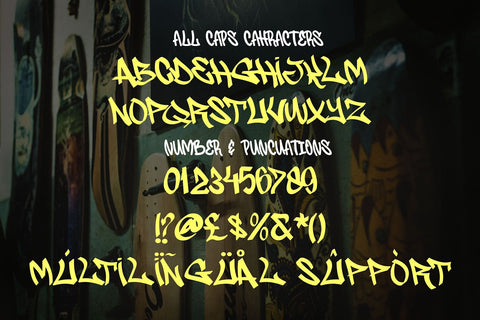 Woder Street - Monoline Graffiti Font Font Mozzatype 
