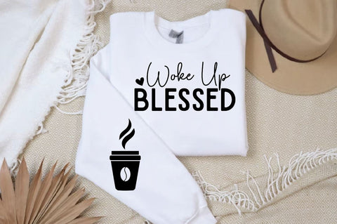 Woke Up Blessed Sleeve SVG Design, Christian Sleeve SVG, Faith SVG Design, Jesus Sleeve SVG SVG Regulrcrative 