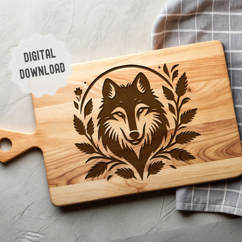 Wolf Head SVG DXF PNG JPG SVG CraftySVGStudio 