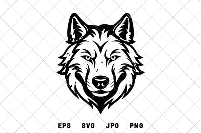 Wolf Mascot Graphics - JPG, SVG, PNG, EPS - Digital Download with Commercial License for Cricut, Silhouette, Scan N Cut Crafting SVG Loveleen Kaur 