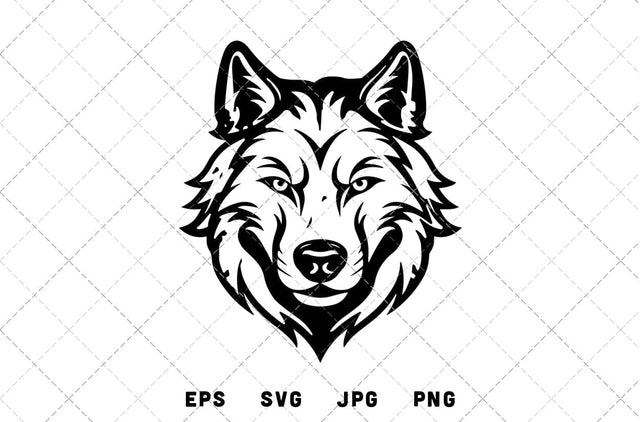 Wolf Mascot Graphics - JPG, SVG, PNG, EPS - Digital Download with Commercial License for Cricut, Silhouette, Scan N Cut Crafting SVG Loveleen Kaur 