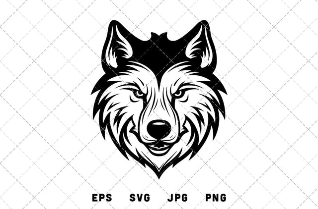 Wolf Mascot Graphics - JPG, SVG, PNG, EPS - Digital Download with Commercial License for Cricut, Silhouette, Scan N Cut Crafting SVG Loveleen Kaur 