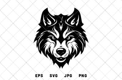 Wolf Mascot Graphics - JPG, SVG, PNG, EPS - Digital Download with Commercial License for Cricut, Silhouette, Scan N Cut Crafting SVG Loveleen Kaur 